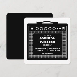 Geburtstag der Verstärker-Lautsprecher Einladung