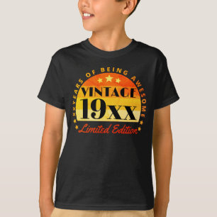 Geburtstag der Vintag Limited Edition T-Shirt