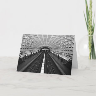 Geburtstag der Washington DC Metro-Stationsschiene Karte