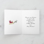 Geburtstag der Weihnachtsgelenk-Karte Feiertagskarte (Innenseite)