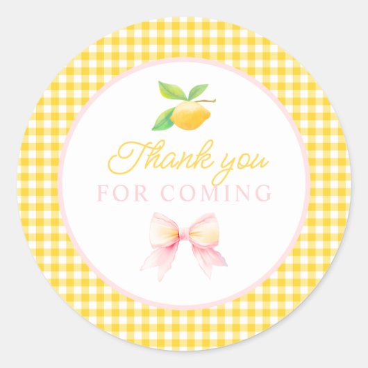 Geburtstag der Zitrone Danke, dass ihr Aufkleber (Vorderseite)