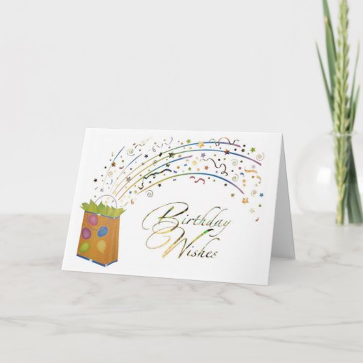 Geburtstag derzeit Geburtstag Karte (Vorderseite)