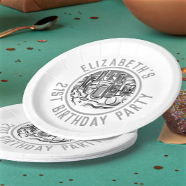 Geburtstag des 21. Lebensjahres Pappteller