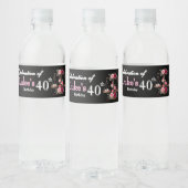 Geburtstag des Anwalts Wasserflaschenetikett (Flaschen)