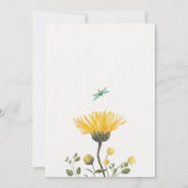 Geburtstag des ästhetischen Blumengartens Einladung (Rückseite)