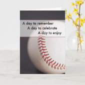 Geburtstag des Baseball-3970 Karte (Gelbe Blume)