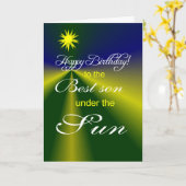 Geburtstag des besten Sohns Karte (Gelbe Blume)