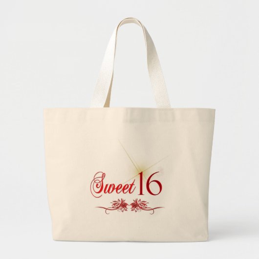 Geburtstag des Bonbon-16 Jumbo Stoffbeutel (Vorne)