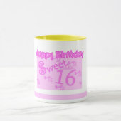 Geburtstag des Bonbon-16 Tasse (Zentrum)
