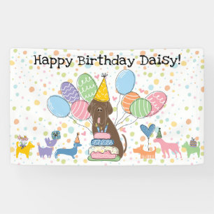 Geburtstag des braunen Neapolitaner Mastiffs Banner