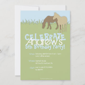 Geburtstag des "Brawn Horses Boy" Einladung