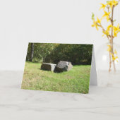 Geburtstag des Bruders - zwei Steine Karte (Gelbe Blume)