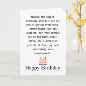 Geburtstag des Buchhalters Karte (Gelbe Blume)