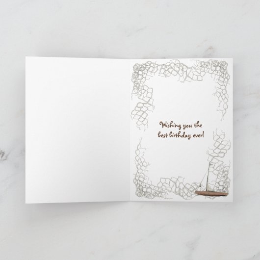 Geburtstag des Fischens im Vater Karte (Innenseite)