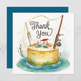 Geburtstag des Fischfangs zum Thema Spaß Dankeskarte