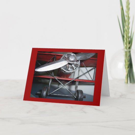 Geburtstag des Flugzeugs Karte (Vorderseite)