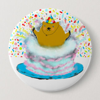 Geburtstag des Groundhos Button