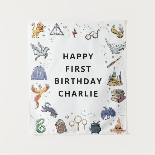 Geburtstag des Harry-Potter-Icons Wandteppich (Vorderseite)