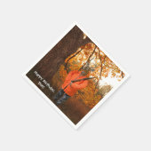 Geburtstag des Hirschjägers Serviette (Ecke)