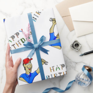 Geburtstag des Ingenieurs Geschenkpapier