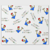 Geburtstag des Ingenieurs Geschenkpapier (Flach)