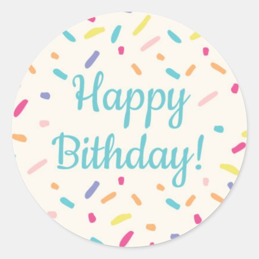 Geburtstag des Jungen - Donut-Party - Aufkleber 3 (Vorderseite)