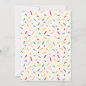 Geburtstag des Jungen - Donut-Party - Einladung (Rückseite)