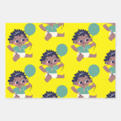 Geburtstag des Kindes (Afroamerikaner)  Geschenkpapier Set (Vorderseite 2)