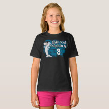 Geburtstag des Kindes Diese Coole Delfin ist acht