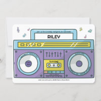Geburtstag des Krassen Boombox Music Theme der 90e
