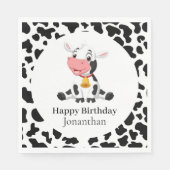 Geburtstag des Kuhkindes Serviette (Vorderseite)