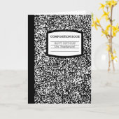 Geburtstag des Lehrers für individuelle Kompositio Karte (Gelbe Blume)