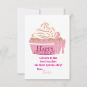 Geburtstag des Lehrers Karte (Vorderseite)