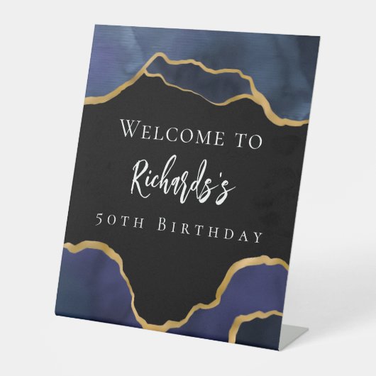 Geburtstag des Marineblatts Sockelschild (Vorderseite)