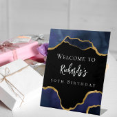 Geburtstag des Marineblatts Sockelschild