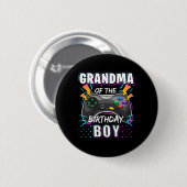Geburtstag des Matching Video Game des Jungen Button (Vorne & Hinten)