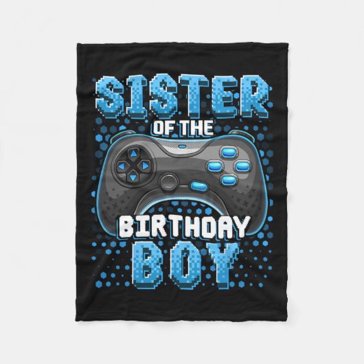 Geburtstag des Matching Video Game des Jungen Fleecedecke (Vorderseite)