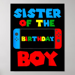 Geburtstag des Matching Video Game des Jungen Matc Poster
