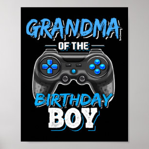 Geburtstag des Matching Video Game des Jungen Poster