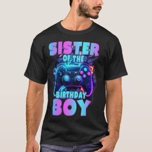 Geburtstag des Matching Video Game des Jungen T-Shirt