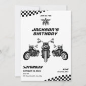 Geburtstag des Motorradmechanikers Einladung (Vorderseite)