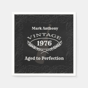 Geburtstag des perfekten Weins Serviette
