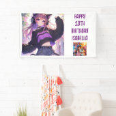 Geburtstag des personalisierten Anime Themed Girl Banner (Insitu)