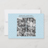 Geburtstag des personalisierten Funny Jungs | 4 FO Dankeskarte (Rückseite)