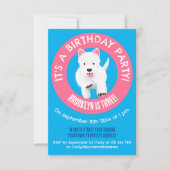 Geburtstag des personalisierten Westhochlandes Einladung (Vorderseite)