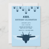 Geburtstag des Piloten der Luftwaffe Einladung (Vorderseite)