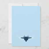 Geburtstag des Piloten der Luftwaffe Einladung (Rückseite)