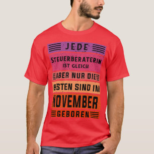 Geburtstag des Rechnungsführers im November gebore T-Shirt