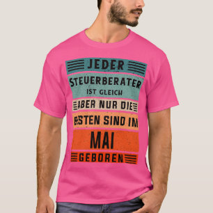 Geburtstag des Rechnungsführers Mai geborener Buch T-Shirt