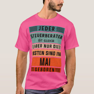 Geburtstag des Rechnungsführers Mai geborener Buch T-Shirt